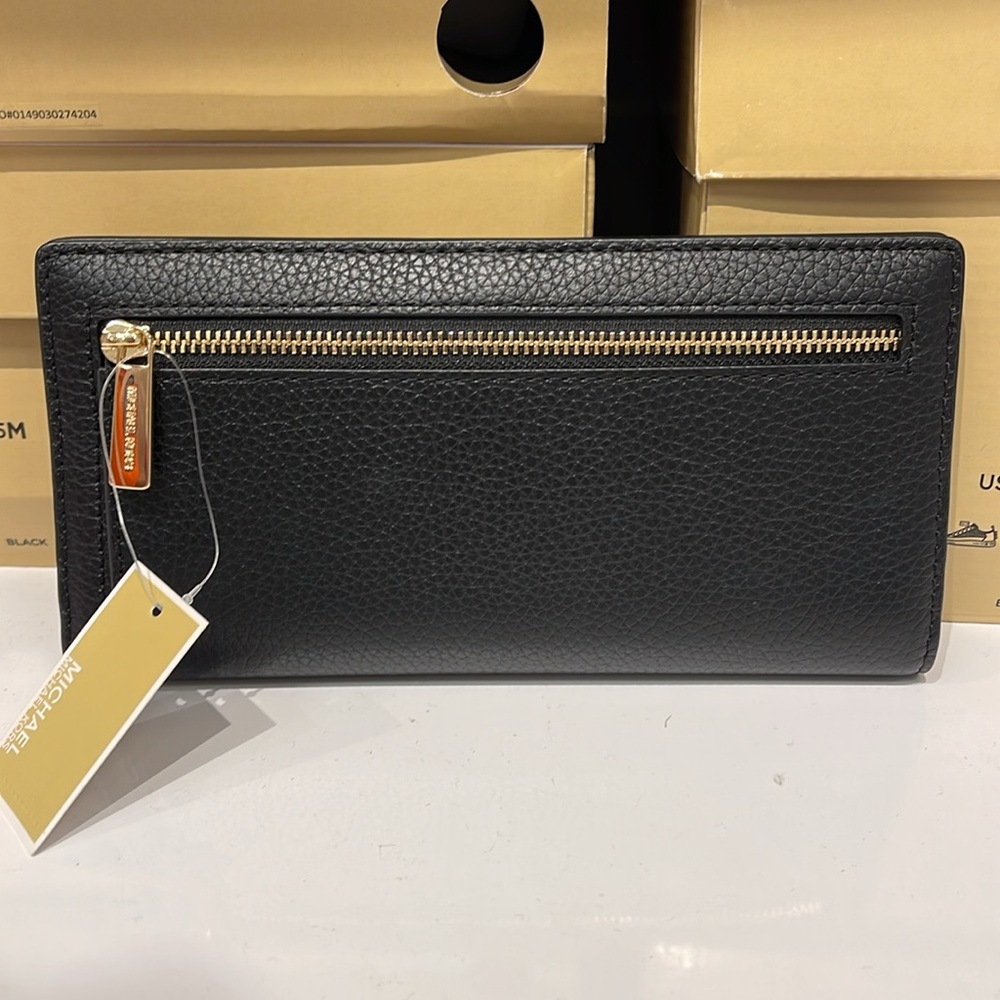 Michael Kors Reed Large Bifold Pebbled Leather Snap Wallet Card Case
Black
NWT - Picture 4 of 16